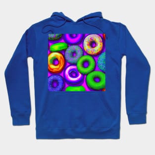 Colorful Donuts Purple Hoodie